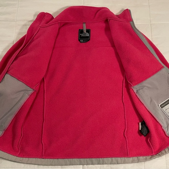 The North Face Kids' Pink and Gray Fleece Jacket - Picture 4 of 6